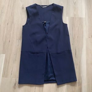 White House Black Market Navy Vest